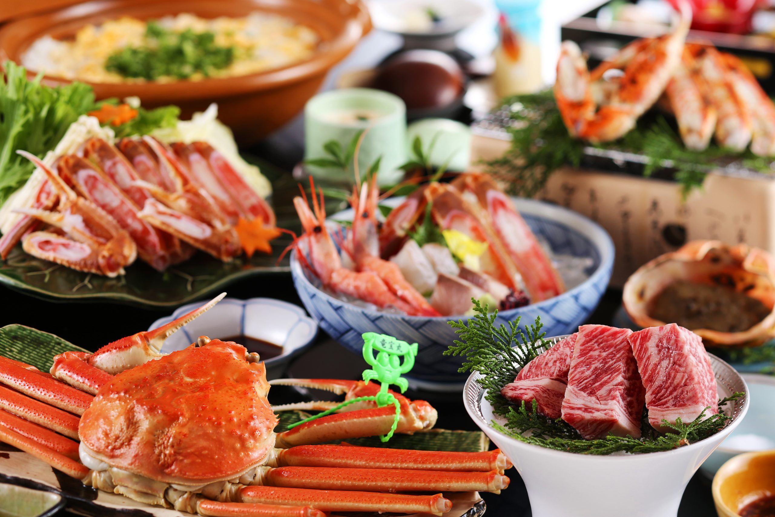 【冬の贅沢会席プラン】但馬が贈る、松葉蟹+但馬牛！至福の二重奏＜但馬の宴会席／2食付＞