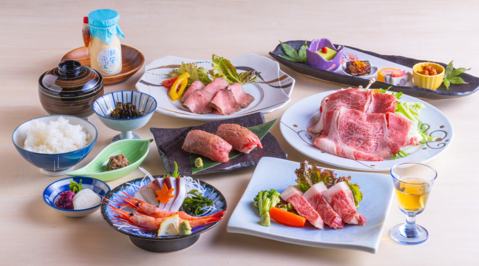 但馬牛会席のお料理